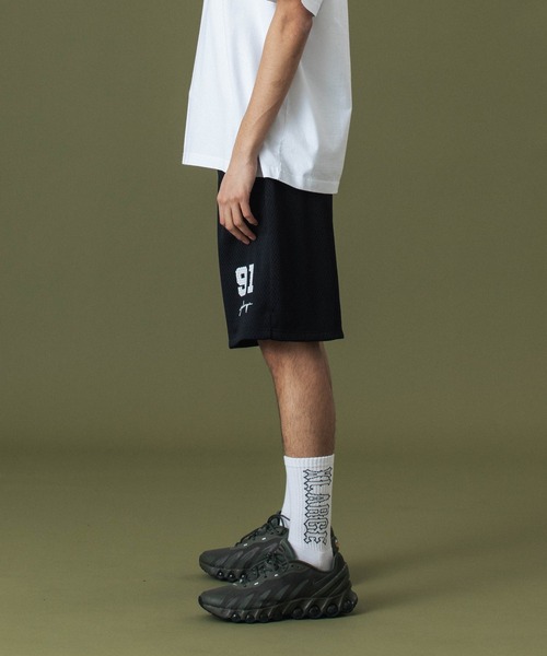 XLARGE（エクストララージ）の「DISTORTION MESH EASY SHORTS（その他パンツ・メンズ・グレー/ブラック/パープル・S/M/L/XL）」の4枚目の写真