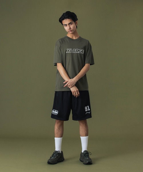 XLARGE（エクストララージ）の「DISTORTION MESH EASY SHORTS（その他パンツ・メンズ・グレー/ブラック/パープル・S/M/L/XL）」の8枚目の写真
