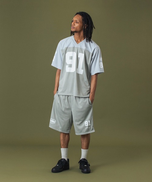 XLARGE（エクストララージ）の「DISTORTION MESH EASY SHORTS（その他パンツ・メンズ・グレー/ブラック/パープル・S/M/L/XL）」の10枚目の写真