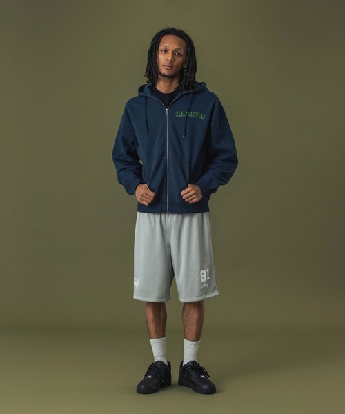 XLARGE（エクストララージ）の「DISTORTION MESH EASY SHORTS（その他パンツ・メンズ・グレー/ブラック/パープル・S/M/L/XL）」の13枚目の写真