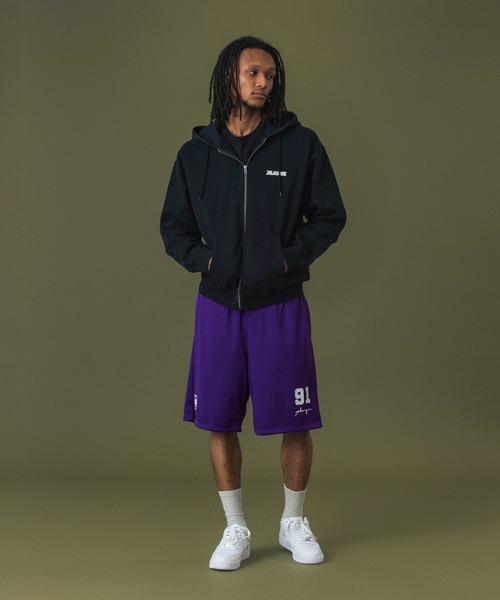 XLARGE（エクストララージ）の「DISTORTION MESH EASY SHORTS（その他パンツ・メンズ・グレー/ブラック/パープル・S/M/L/XL）」の14枚目の写真