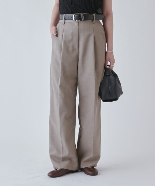 Lui's（ルイス）の「ストレートカーブスラックス（スラックス・レディース・ブラック/グレー・36/38）」の12枚目の写真