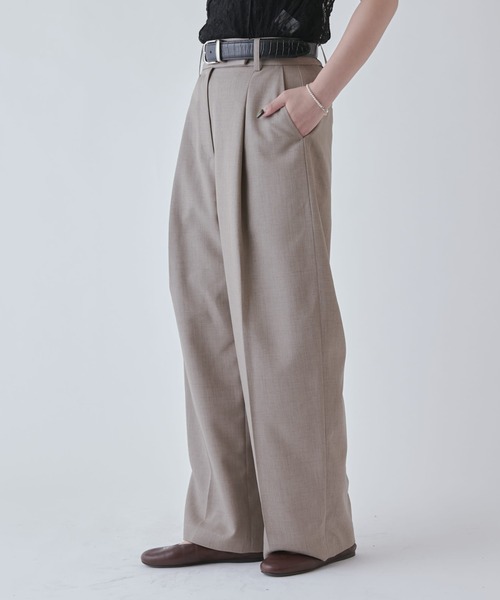 Lui's（ルイス）の「ストレートカーブスラックス（スラックス・レディース・ブラック/グレー・36/38）」の13枚目の写真