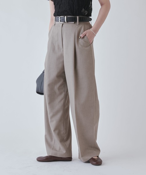 Lui's（ルイス）の「ストレートカーブスラックス（スラックス・レディース・ブラック/グレー・36/38）」の15枚目の写真