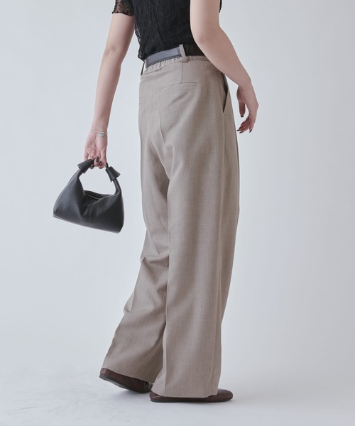 Lui's（ルイス）の「ストレートカーブスラックス（スラックス・レディース・ブラック/グレー・36/38）」の16枚目の写真