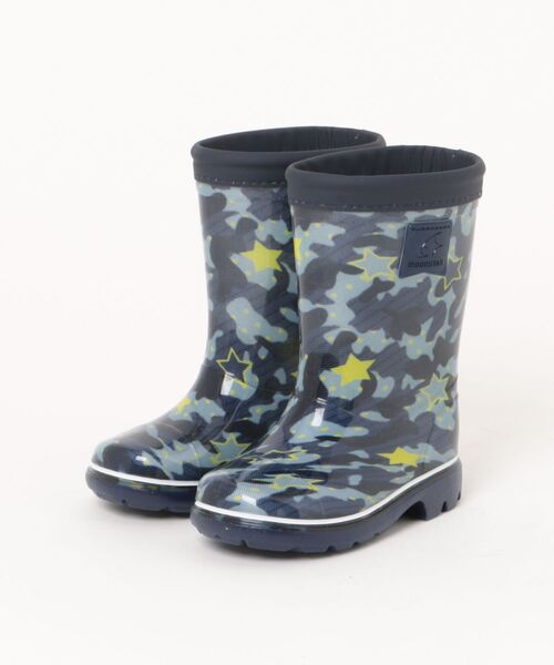 MoonStar（ムーンスター）の「【MoonStar／ムーンスター】MS RB C65 キッズ/ジュニア レインブーツ（レインシューズ・キッズ・カーキ/ブラック/サックスブルー/ネイビー/ピンク・15.0cm/16.0cm/17.0cm/18.0cm/20.0cm/21.0cm/19.0cm/14.0cm）」の3枚目の写真