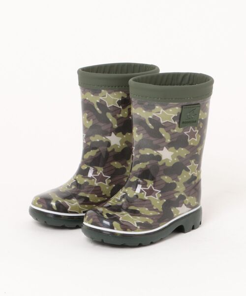 MoonStar（ムーンスター）の「【MoonStar／ムーンスター】MS RB C65 キッズ/ジュニア レインブーツ（レインシューズ・キッズ・カーキ/ブラック/サックスブルー/ネイビー/ピンク・15.0cm/16.0cm/17.0cm/18.0cm/20.0cm/21.0cm/19.0cm/14.0cm）」の2枚目の写真