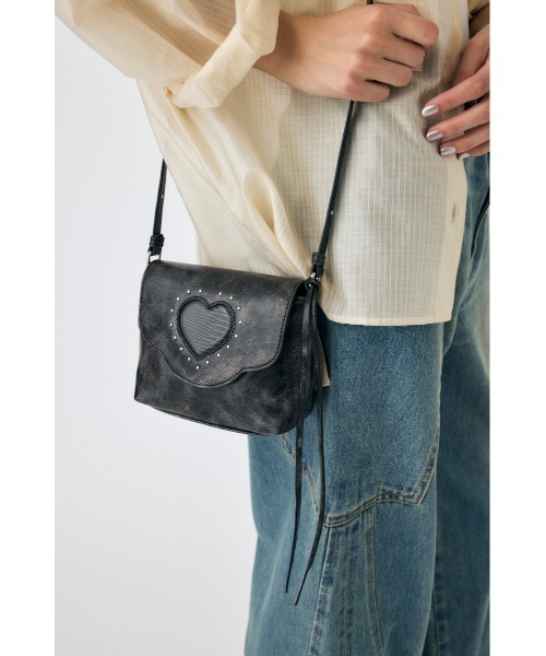 【MOUSSY】ショルダーバッグ WEB限定】HEART FLAP MINI バッグ(ショルダーバッグ)|MOUSSY