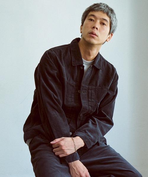 OMNIGOD（オムニゴッド）の「[ OMNIGOD mens / オムニゴッド ] １４Wコーデュロイ 1stタイプジャケット（ブルゾン・メンズ・ベージュ/グレー・4/3/2）」の2枚目の写真