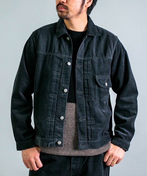 OMNIGOD（オムニゴッド）の「[ OMNIGOD mens / オムニゴッド ] １４Wコーデュロイ 1stタイプジャケット（ブルゾン・メンズ・ベージュ/グレー・4/3/2）」の13枚目の写真