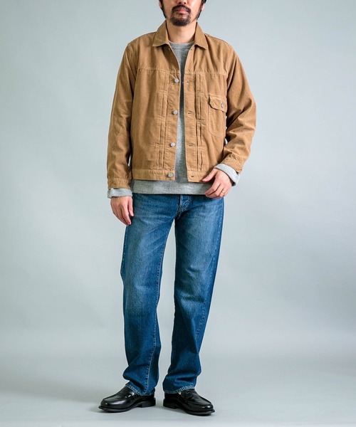 OMNIGOD（オムニゴッド）の「[ OMNIGOD mens / オムニゴッド ] １４Wコーデュロイ 1stタイプジャケット（ブルゾン・メンズ・ベージュ/グレー・4/3/2）」の4枚目の写真