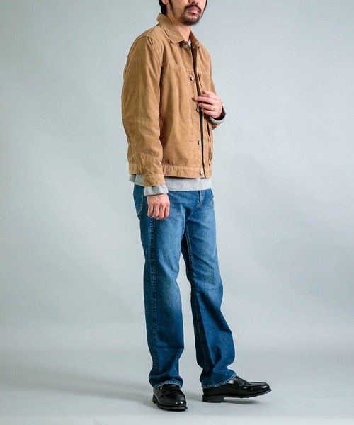 OMNIGOD（オムニゴッド）の「[ OMNIGOD mens / オムニゴッド ] １４Wコーデュロイ 1stタイプジャケット（ブルゾン・メンズ・ベージュ/グレー・4/3/2）」の5枚目の写真