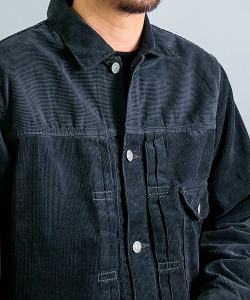 OMNIGOD（オムニゴッド）の「[ OMNIGOD mens / オムニゴッド ] １４Wコーデュロイ 1stタイプジャケット（ブルゾン・メンズ・ベージュ/グレー・4/3/2）」の22枚目の写真