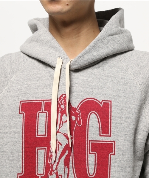 HYSTERIC GLAMOUR（ヒステリックグラマー）の「HG pt PK（パーカー・メンズ・ホワイト/ネイビー/トップグレー・SMALL/MEDIUM/LARGE）」の6枚目の写真