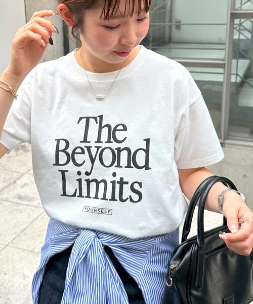 DISCOAT(ディスコート)の「【WEB限定】アメリカンロゴTシャツ(Tシャツ/カットソー・レディース・チャコールグレー/ホワイト系その他2/ホワイト系その他・SMALL/FREE)」の21枚目の写真
