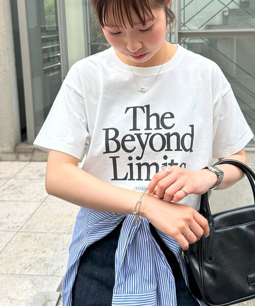 DISCOAT(ディスコート)の「【WEB限定】アメリカンロゴTシャツ(Tシャツ/カットソー・レディース・チャコールグレー/ホワイト系その他2/ホワイト系その他・SMALL/FREE)」の20枚目の写真