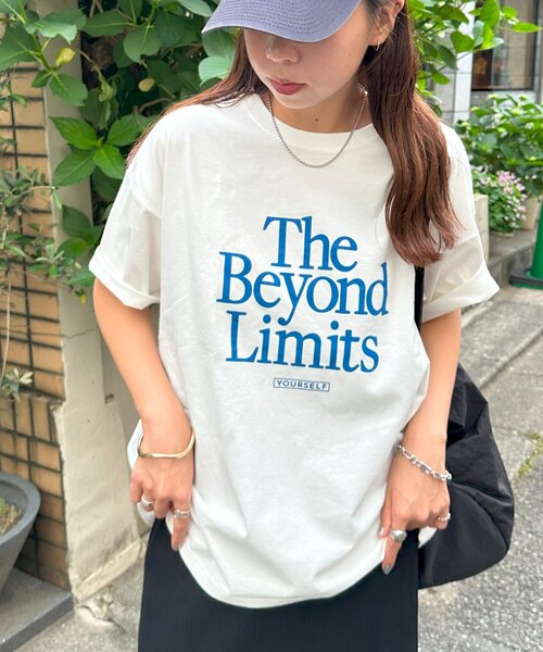 DISCOAT(ディスコート)の「【WEB限定】アメリカンロゴTシャツ(Tシャツ/カットソー・レディース・チャコールグレー/ホワイト系その他2/ホワイト系その他・SMALL/FREE)」の8枚目の写真