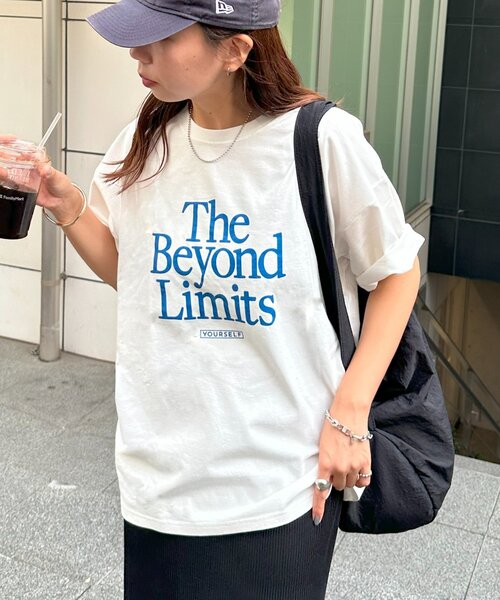 DISCOAT(ディスコート)の「【WEB限定】アメリカンロゴTシャツ(Tシャツ/カットソー・レディース・チャコールグレー/ホワイト系その他2/ホワイト系その他・SMALL/FREE)」の9枚目の写真