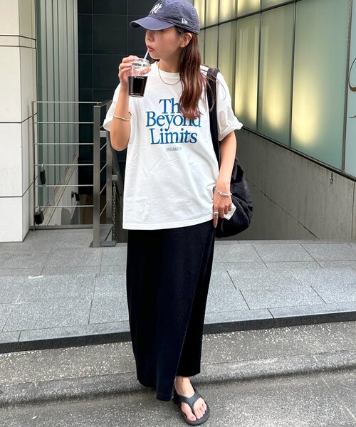 DISCOAT(ディスコート)の「【WEB限定】アメリカンロゴTシャツ(Tシャツ/カットソー・レディース・チャコールグレー/ホワイト系その他2/ホワイト系その他・SMALL/FREE)」の11枚目の写真