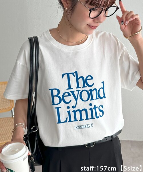 DISCOAT(ディスコート)の「【WEB限定】アメリカンロゴTシャツ(Tシャツ/カットソー・レディース・チャコールグレー/ホワイト系その他2/ホワイト系その他・SMALL/FREE)」の14枚目の写真