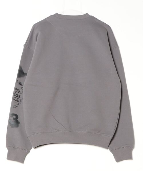 Y-3（ワイスリー）の「Y-3 GRAPHIC CREW SWEAT（スウェット・メンズ・グレー・XX-SMALL/X-SMALL/SMALL/MEDIUM/LARGE/X-LARGE/XX-LARGE）」の3枚目の写真