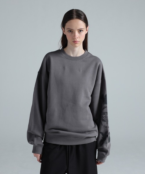 Y-3（ワイスリー）の「Y-3 GRAPHIC CREW SWEAT（スウェット・メンズ・グレー・XX-SMALL/X-SMALL/SMALL/MEDIUM/LARGE/X-LARGE/XX-LARGE）」の7枚目の写真