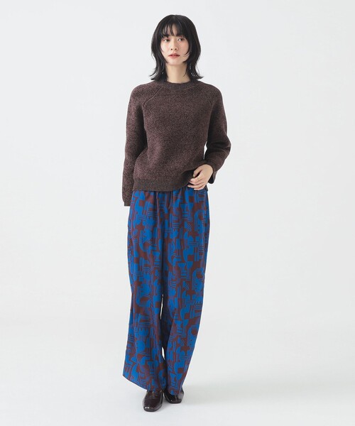 B:MING by BEAMS（ビーミングバイビームス）の「【洗える】ジオメトリック プリント イージーパンツ（S～M）（その他パンツ・レディース・ブラック/ブラウン・MEDIUM/SMALL）」の12枚目の写真