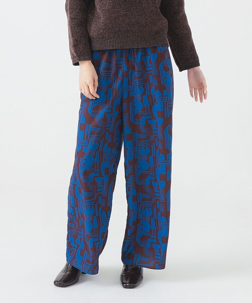 B:MING by BEAMS（ビーミングバイビームス）の「【洗える】ジオメトリック プリント イージーパンツ（S～M）（その他パンツ・レディース・ブラック/ブラウン・MEDIUM/SMALL）」の14枚目の写真