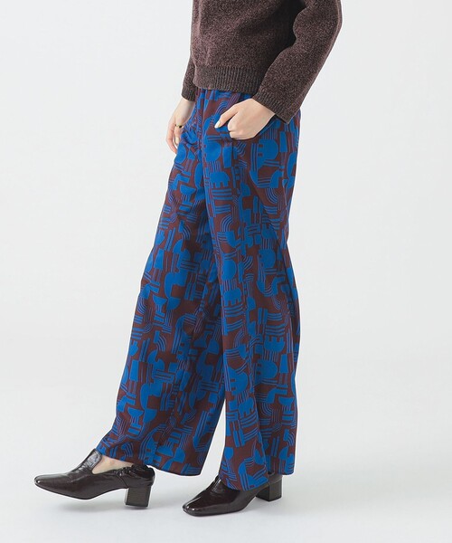 B:MING by BEAMS（ビーミングバイビームス）の「【洗える】ジオメトリック プリント イージーパンツ（S～M）（その他パンツ・レディース・ブラック/ブラウン・MEDIUM/SMALL）」の15枚目の写真