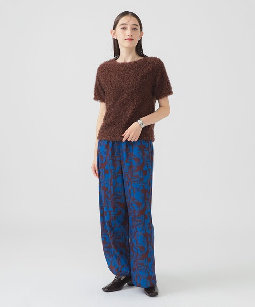 B:MING by BEAMS（ビーミングバイビームス）の「【洗える】ジオメトリック プリント イージーパンツ（S～M）（その他パンツ・レディース・ブラック/ブラウン・MEDIUM/SMALL）」の16枚目の写真