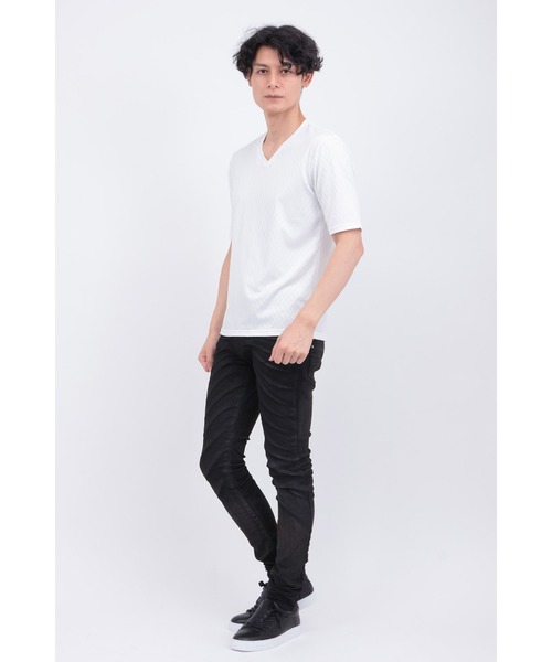 TORNADO MART（トルネードマート）の「ﾐﾗｰｼﾞｭJQｼﾞｬｰｼﾞｰ5ﾌﾞｿﾃﾞVﾈｯｸCT（タンクトップ・メンズ・ピンク/グレー系その他/ホワイト・LL/L/M）」の6枚目の写真