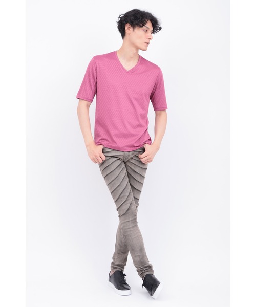 TORNADO MART（トルネードマート）の「ﾐﾗｰｼﾞｭJQｼﾞｬｰｼﾞｰ5ﾌﾞｿﾃﾞVﾈｯｸCT（タンクトップ・メンズ・ピンク/グレー系その他/ホワイト・LL/L/M）」の14枚目の写真