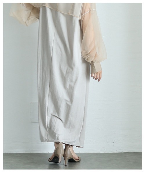 Sawa a la mode(サワアラモード)の「接触冷感ノースリーブワンピース(ワンピース・レディース・ブラック/ブルー/ベージュ・FREE)」の21枚目の写真