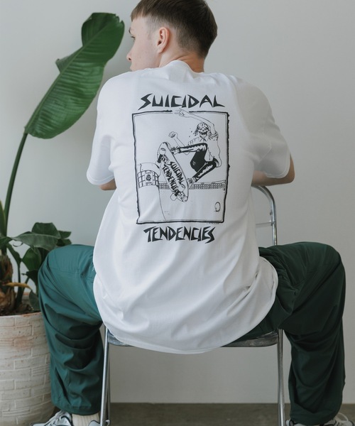 tシャツ SUICIDAL TENDENCIES TS 8 Skater + Sticker Tシャツ グラフィックＴシャツ レディース セール】SUICIDAL TENDENCIES TS 8 Skater + Sticker Tシャツ