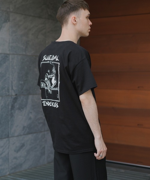 tシャツ SUICIDAL TENDENCIES TS 8 Skater + Sticker Tシャツ グラフィックＴシャツ レディース セール】SUICIDAL TENDENCIES TS 8 Skater + Sticker Tシャツ