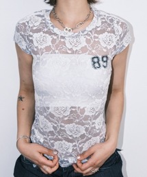 【MIDNIGHT MOVE】lace sc t レース Tシャツ A'GEM/9 × .kom 『MIDNIGHT MOVE/ミッドナイトムーブ』 LACE SC