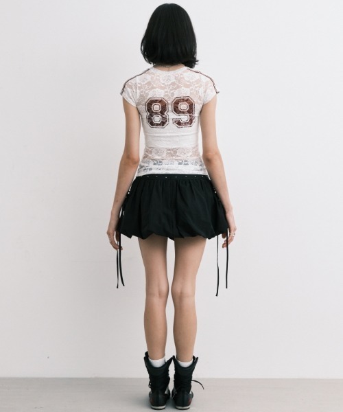 Midnight Move（ミッドナイトムーブ）の「A'GEM/9 × .kom 『MIDNIGHT MOVE/ミッドナイトムーブ』 ROSE ST T-SHIRT/ローズ ST半袖Tシャツ（Tシャツ/カットソー・レディース・ホワイト/ブラック/グレー・FREE）」の8枚目の写真