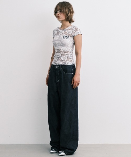 Midnight Move（ミッドナイトムーブ）の「A'GEM/9 × .kom 『MIDNIGHT MOVE/ミッドナイトムーブ』 ROSE ST T-SHIRT/ローズ ST半袖Tシャツ（Tシャツ/カットソー・レディース・ホワイト/ブラック/グレー・FREE）」の17枚目の写真