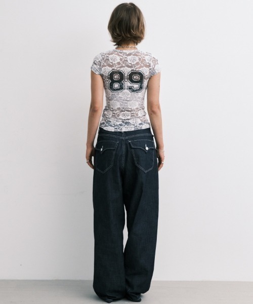 Midnight Move（ミッドナイトムーブ）の「A'GEM/9 × .kom 『MIDNIGHT MOVE/ミッドナイトムーブ』 ROSE ST T-SHIRT/ローズ ST半袖Tシャツ（Tシャツ/カットソー・レディース・ホワイト/ブラック/グレー・FREE）」の18枚目の写真