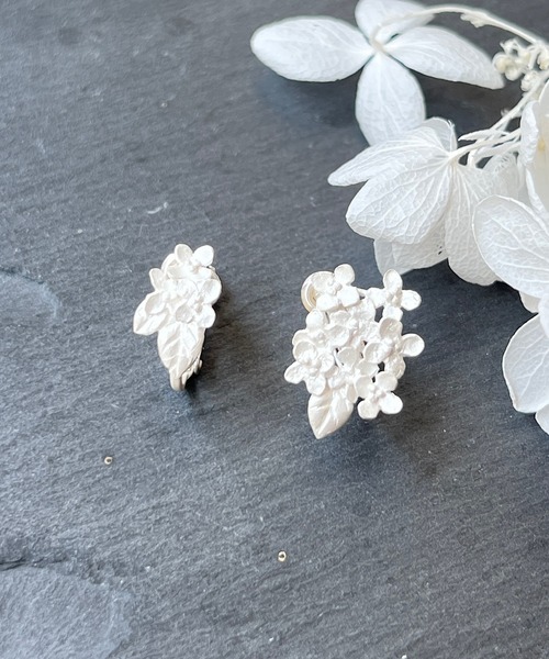 アジサイのピアス（ピアス（両耳用））｜m.soeur（エムスール
