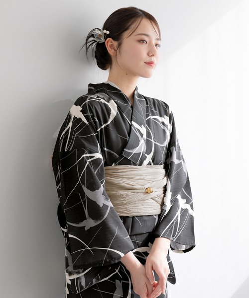 初心者でもプロの着姿”新二部式 セパレート浴衣3点セット（上衣・下衣