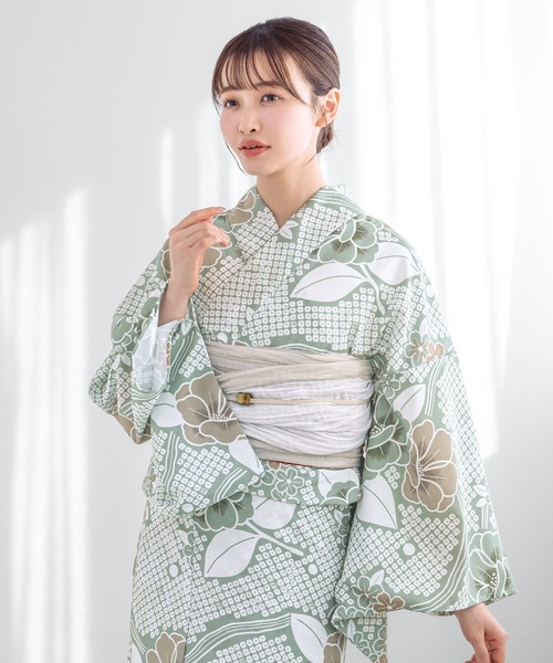 【再お値下げ】SOUBIEN　浴衣　セパレート　3点セット SOUBIEN 浴衣 “初心者でもプロの着姿”新二部式 セパレート浴衣3