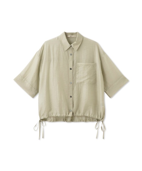 Droite lautreamont(ドロワットロートレアモン)の「シアーシャツ≪手洗い可能≫(シャツ/ブラウス・レディース・イエロー/グリーン/ピンク・M)」の7枚目の写真