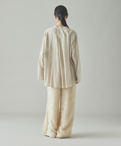 今期カレンソロジー　ウールミックスボイルフリルブラウス item354119853901-1-2.jpg