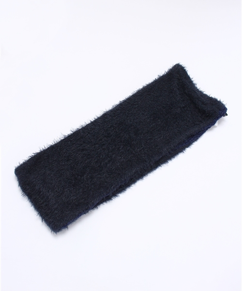 AZUL by moussy（アズールバイマウジー）の「PE/ACシャギーMIX Wスヌード（ストール/ショール・レディース・ブラック/ネイビー・FREE）」の3枚目の写真