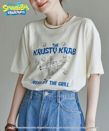 coen（コーエン）の「【SpongeBob / スポンジ・ボブ 別注】グラフィックプリントUNI-Tシャツ（Tシャツ/カットソー）」