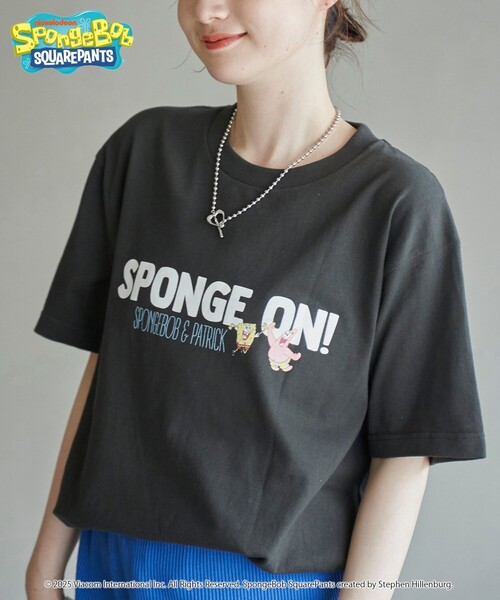 coen(コーエン)の「【SpongeBob / スポンジ・ボブ 別注】グラフィックプリントUNI-Tシャツ(Tシャツ/カットソー・レディース・オフホワイト/その他2/その他3/ダークグレー/その他1/イエロー/ライトピンク/ナチュラル・M/L)」の7枚目の写真