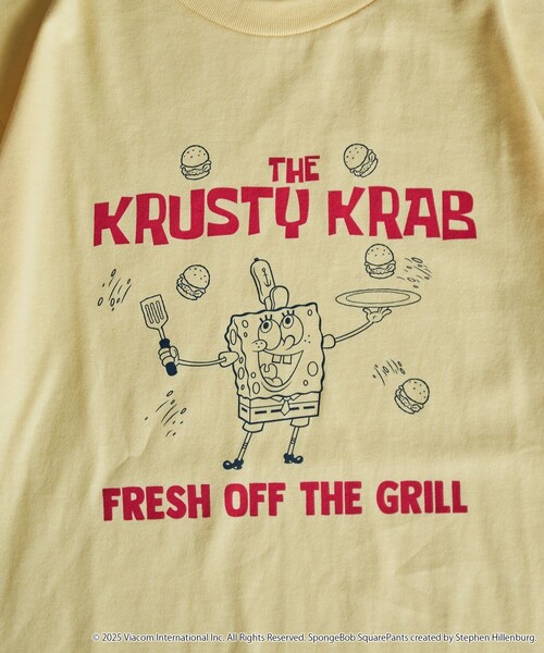 coen(コーエン)の「【SpongeBob / スポンジ・ボブ 別注】グラフィックプリントUNI-Tシャツ(Tシャツ/カットソー・レディース・オフホワイト/その他2/その他3/ダークグレー/その他1/イエロー/ライトピンク/ナチュラル・M/L)」の16枚目の写真