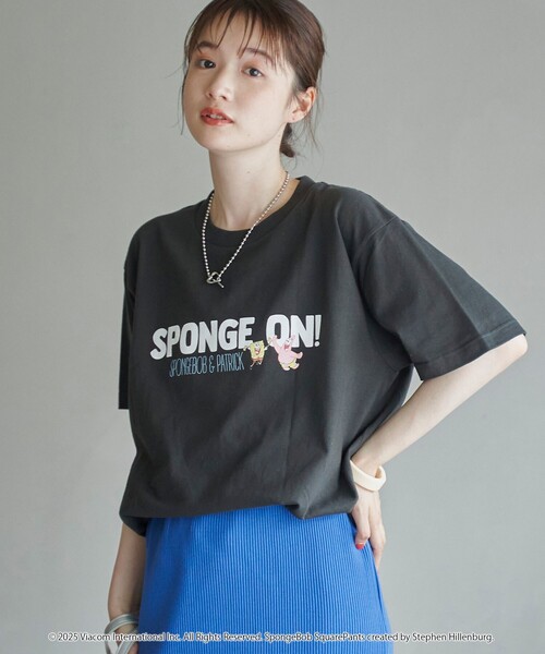 coen(コーエン)の「【SpongeBob / スポンジ・ボブ 別注】グラフィックプリントUNI-Tシャツ(Tシャツ/カットソー・レディース・オフホワイト/その他2/その他3/ダークグレー/その他1/イエロー/ライトピンク/ナチュラル・M/L)」の22枚目の写真