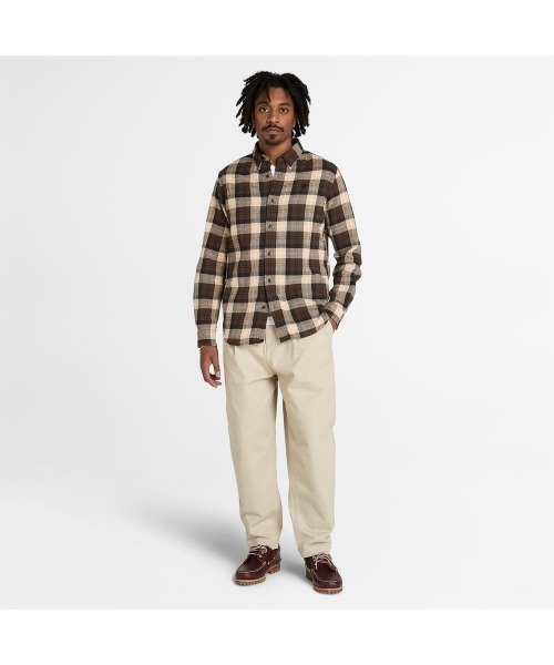 Timberland（ティンバーランド）の「ウォッシュド ビーチド ツイル プリーツ パンツ メンズ（その他パンツ・メンズ・クリーム・28inch/38inch/36inch/34inch/32inch/30inch）」の2枚目の写真